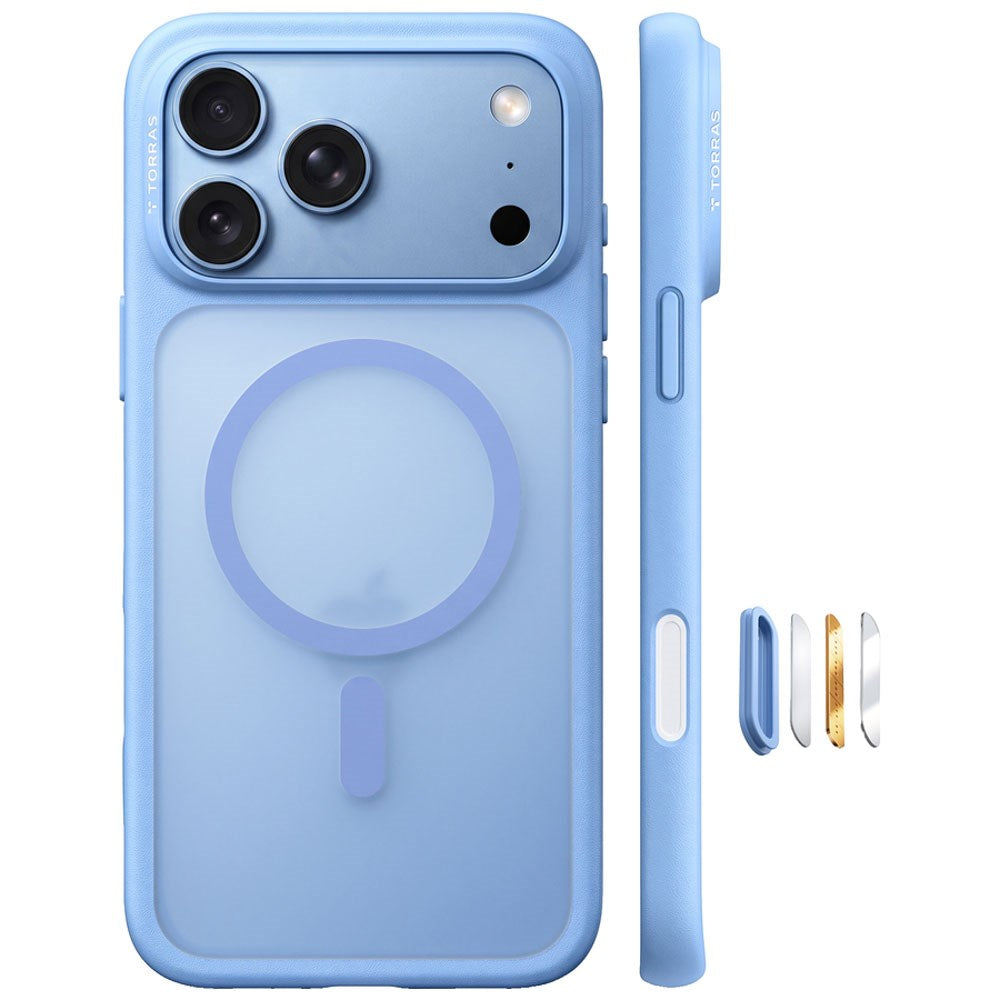 iPhone 18 Pro / 17 Pro TORRAS Guardian Mag Deksel - MagSafe Kompatibel - Blå