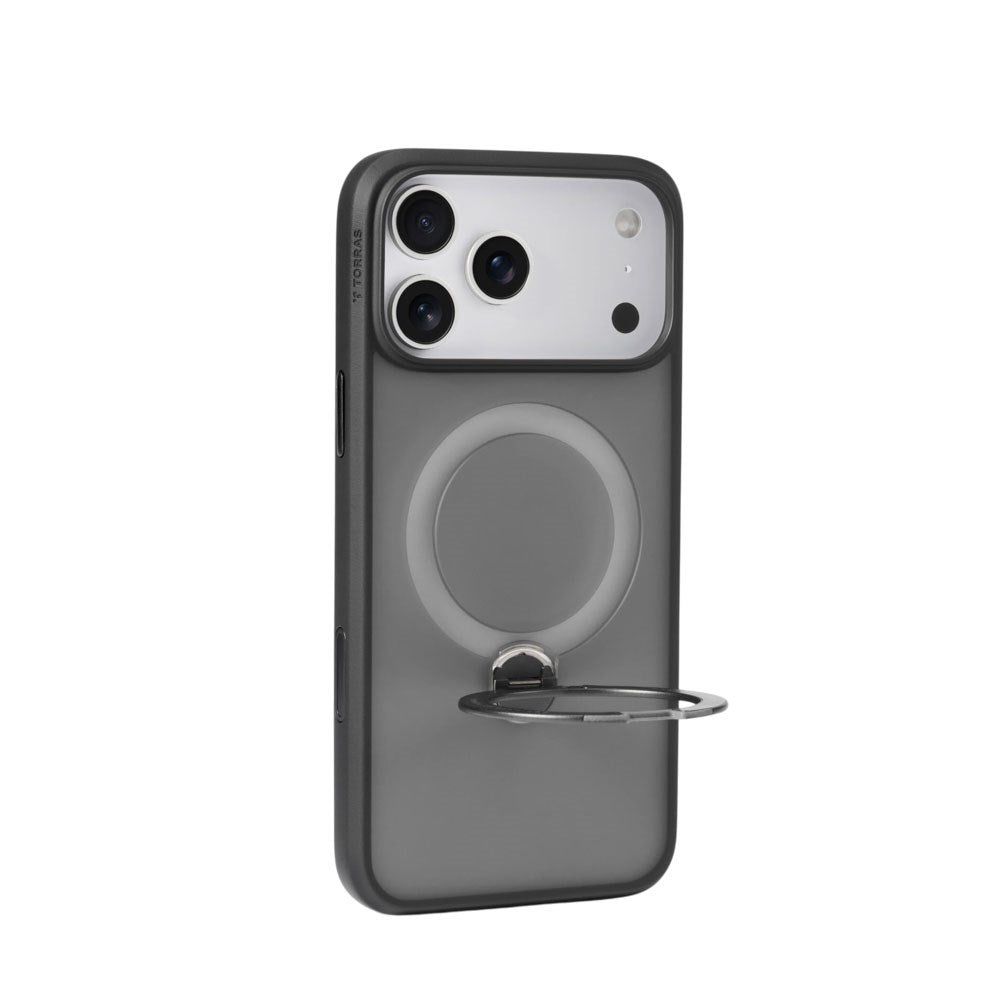 iPhone 18 Pro Max / 17 Pro Max TORRAS Ostand Q3 Spin Deksel - MagSafe Kompatibel - Svart