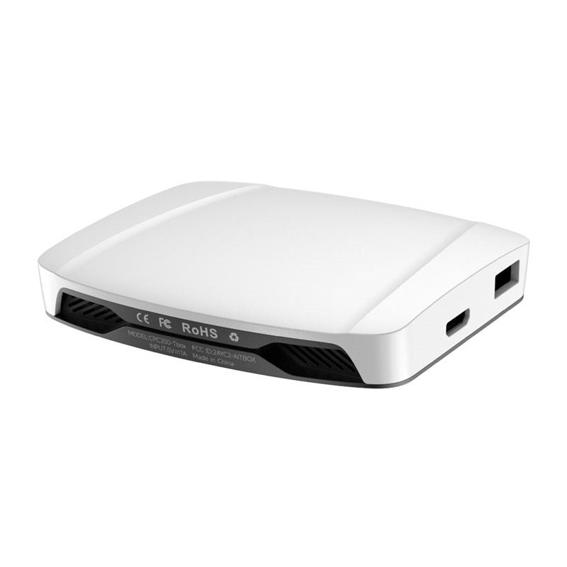Carlinkit Tbox UHD Trådløs Adapter til Apple CarPlay & Android Auto - USB-A - Hvit