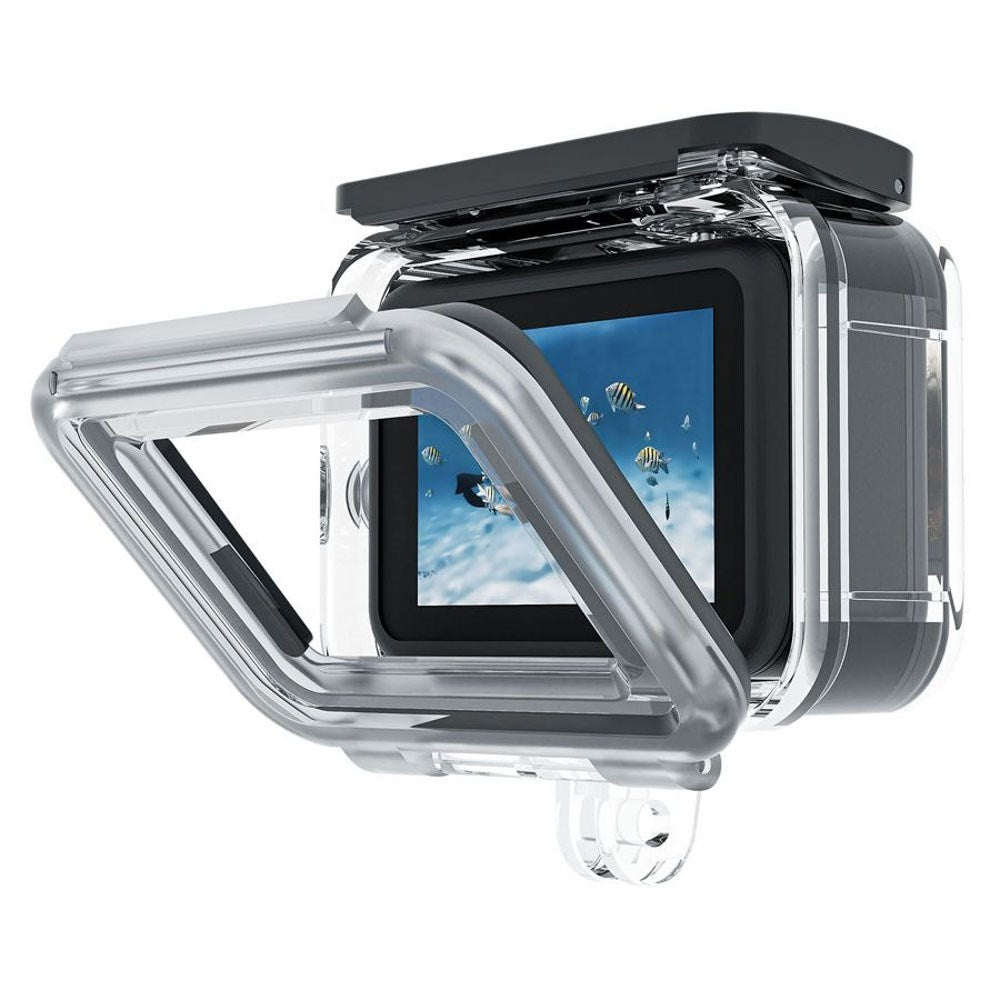 TELESIN Vanntett Etui til GoPro Hero 9 / 10 / 11 / 12 / 13 - inkl. Fuktighetsfilter - Gjennomsiktig / Svart