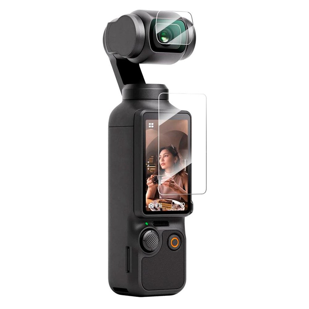 TELESIN Herdet Beskyttelsesglass til DJI Osmo Pocket 3 - 2 stk - Gjennomsiktig