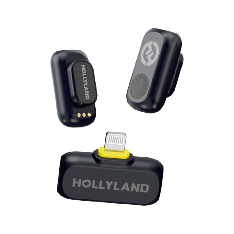 Hollyland Lark A1 Mini Duo Trådløs Mikrofon med Lightning - Svart