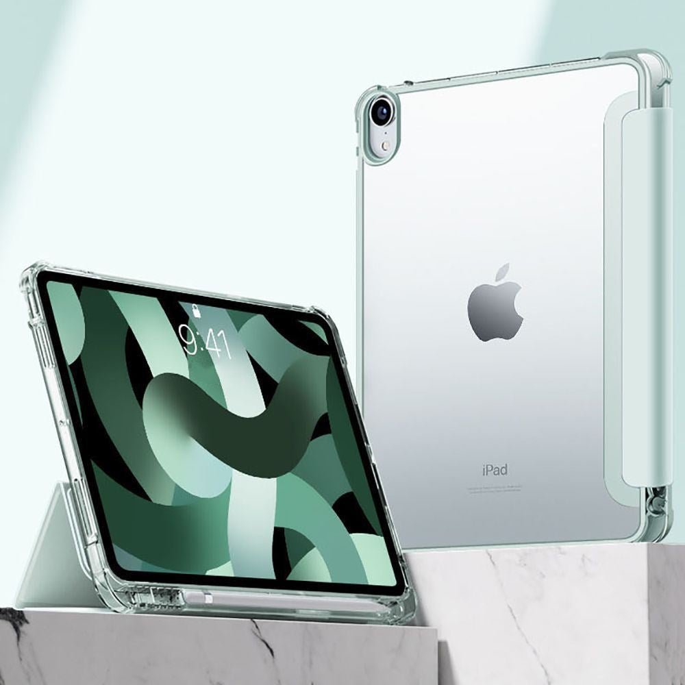 iPad 11" (2025) / iPad 10.9" (2024/2022) Tech-Protect SC Hybrid Tri-fold Deksel - Blå / Gjennomsiktig