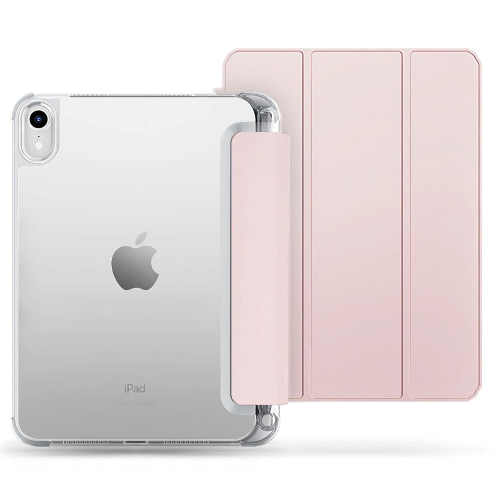 iPad 11" (2025) / iPad 10.9" (2024/2022) Tech-Protect SC Hybrid Tri-fold Deksel - Rosa / Gjennomsiktig