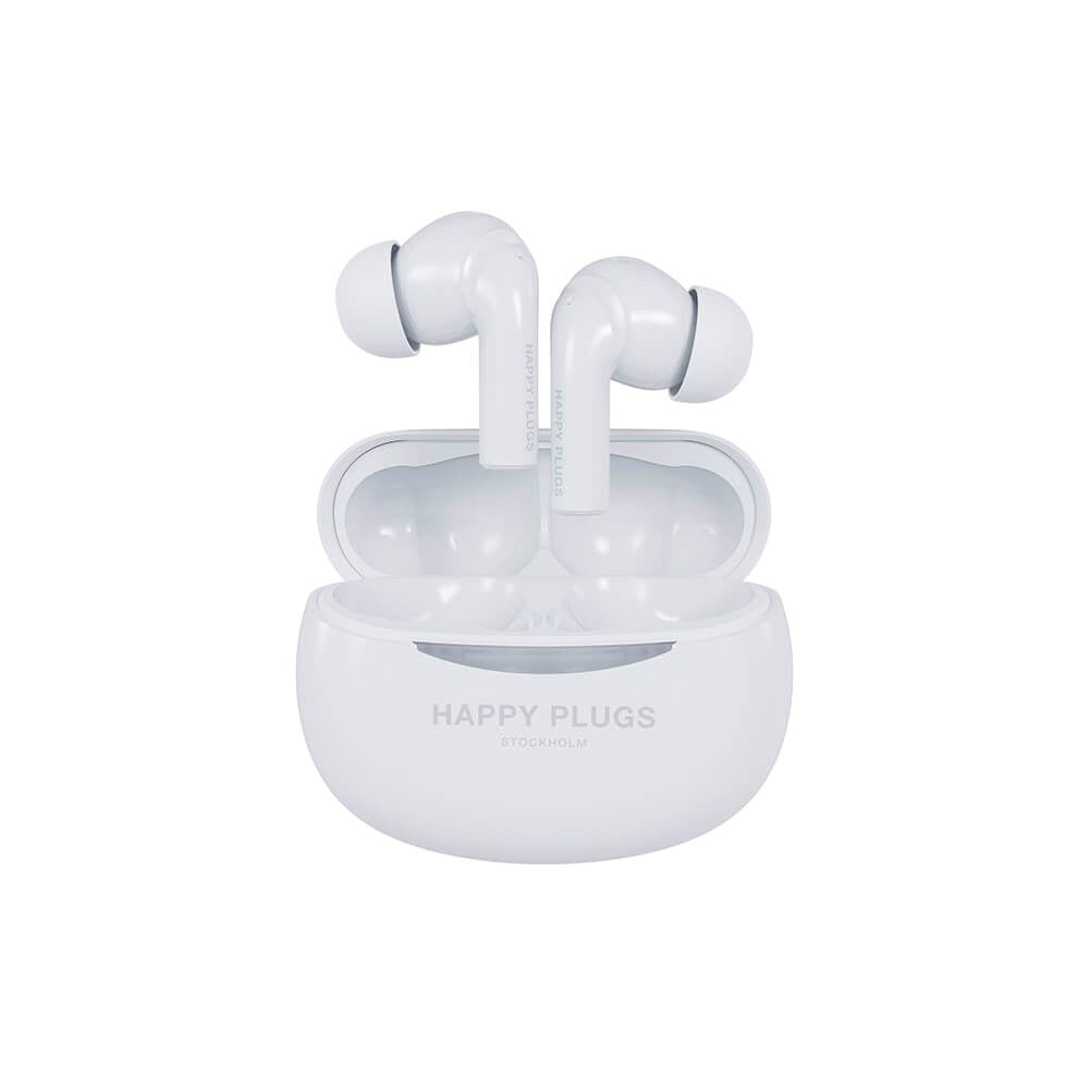 Happy Plugs Joy Pro In-Ear Hodetelefoner m. Støyreduksjon - Hvit