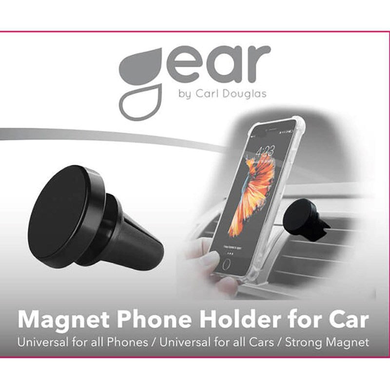 GEAR Magnetisk Biltelefonholder - Luftventil - Svart