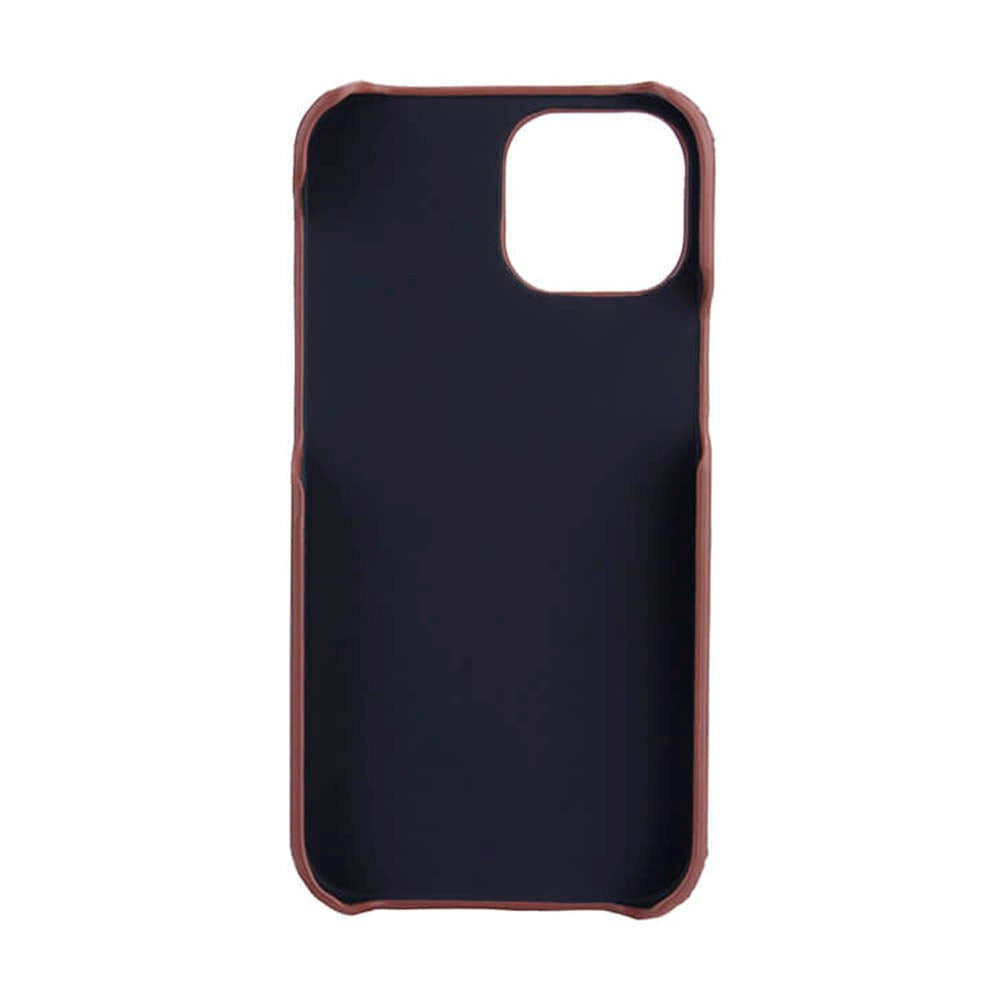 iPhone 13 Mini Onsala Collection Skinn Bakdeksel med Kortlomme - Brun