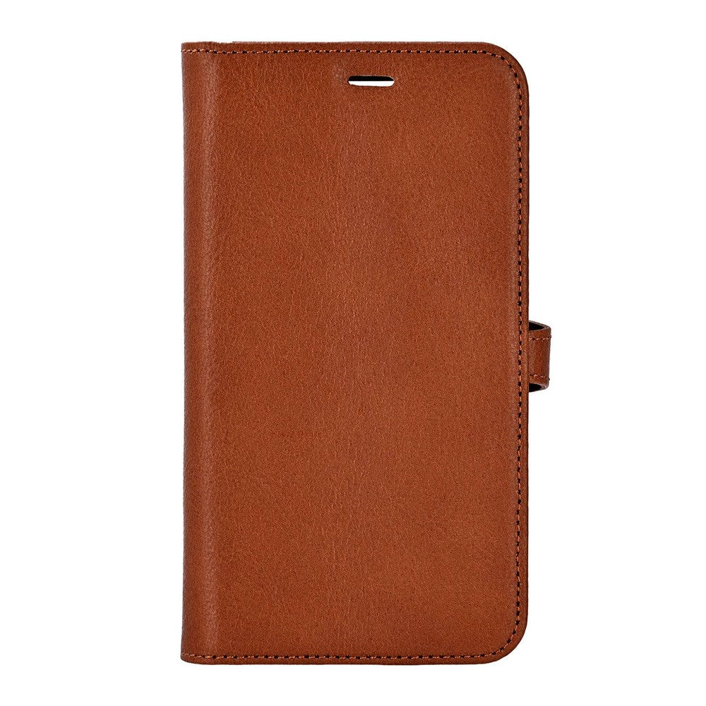 iPhone 17 Pro Buffalo 2-i-1 Ekte Skinn Flip Deksel - Brun