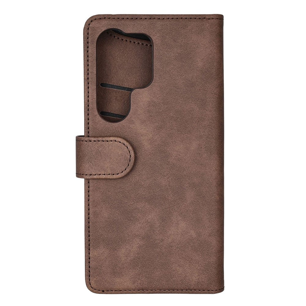 Samsung Galaxy S26 Ultra GEAR Kunstskinn Flip Deksel - MagSafe Kompatibel - Brun