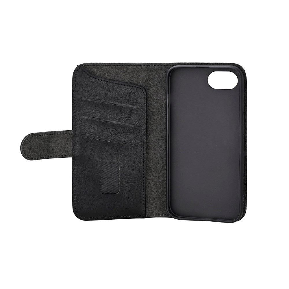 iPhone 17e / 16e GEAR Kunstskinn Flip Deksel - MagSafe Kompatibel - Svart