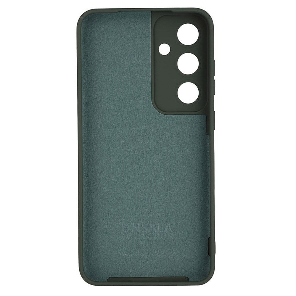 Samsung Galaxy S24+ (Plus) Onsala Silikon Deksel - Mørkegrønn