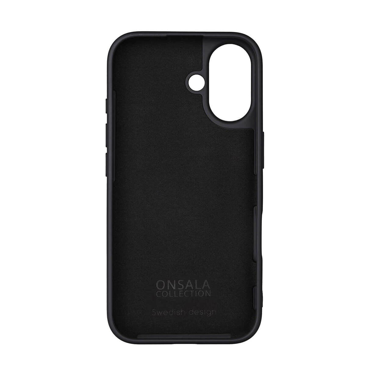 Onsala iPhone 16 Silikon Deksel - MagSafe-kompatibelt - Svart