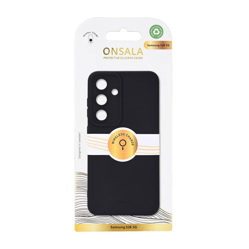 Samsung Galaxy S26 Onsala Silikon Deksel - MagSafe Kompatibel - Black
