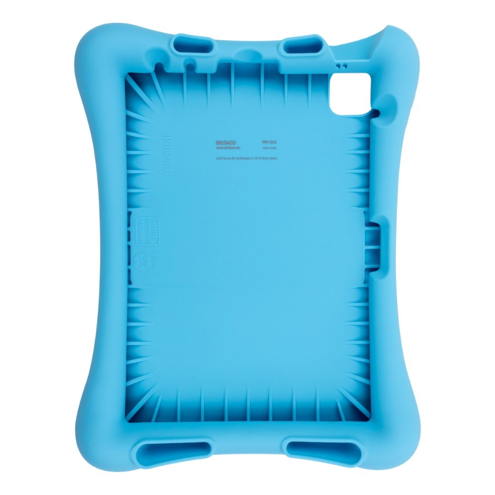 iPad Air 11 (2026-2024) / iPad 10.9" (2024-2022) / iPad Pro 11 (2022-2020) Deltaco Silikon Barnedeksel - Blå