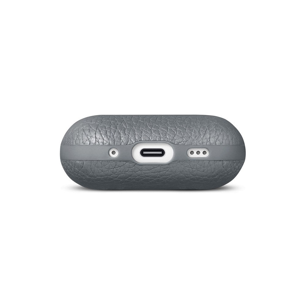 WOOLNUT Apple AirPods Pro (3. gen.) Ekte Skinn Deksel - Grå