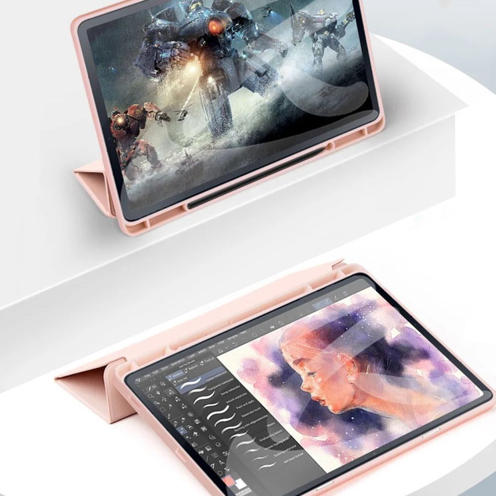 Samsung Galaxy Tab S10 FE / S9 FE Tech-Protect SC Tri-fold Deksel - Rosa