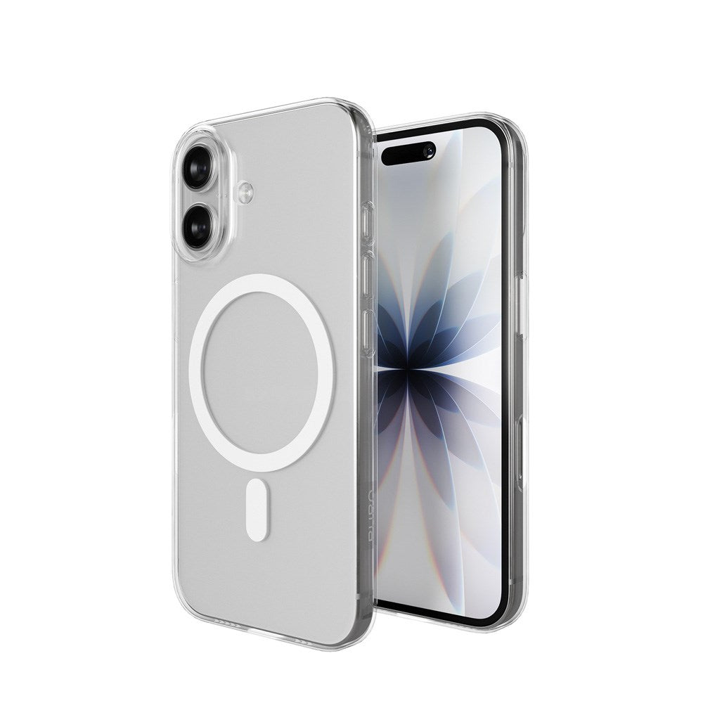 iPhone 17 PURO LITE MAG Hybrid Deksel - MagSafe Kompatibel - Gjennomsiktig / Hvit