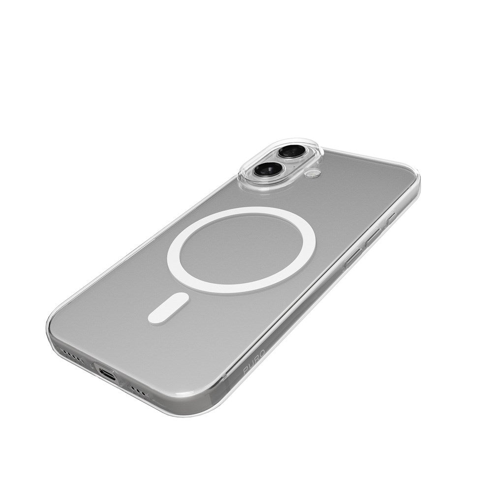 iPhone 17 PURO LITE MAG Hybrid Deksel - MagSafe Kompatibel - Gjennomsiktig / Hvit