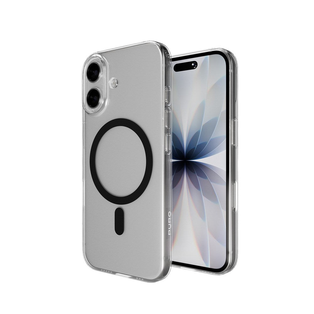iPhone 17 PURO LITE MAG Hybrid Deksel - MagSafe Kompatibel - Gjennomsiktig / Svart