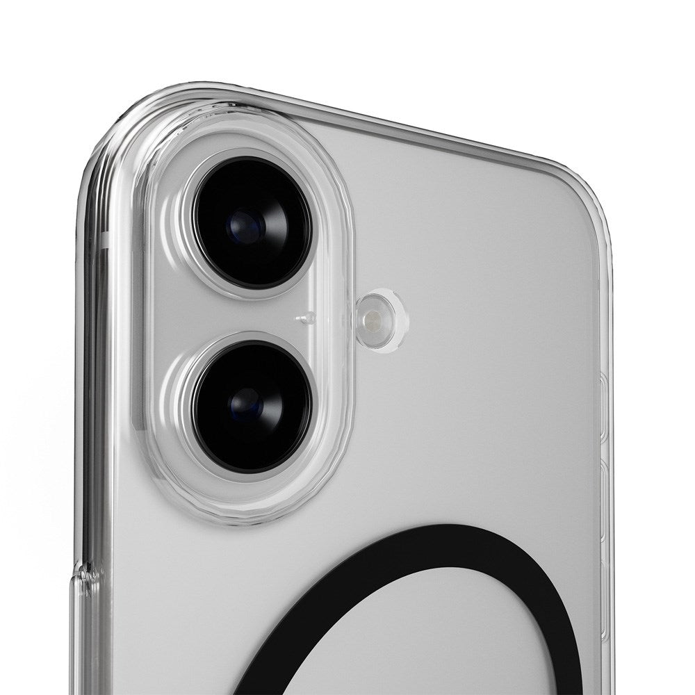 iPhone 17 PURO LITE MAG Hybrid Deksel - MagSafe Kompatibel - Gjennomsiktig / Svart