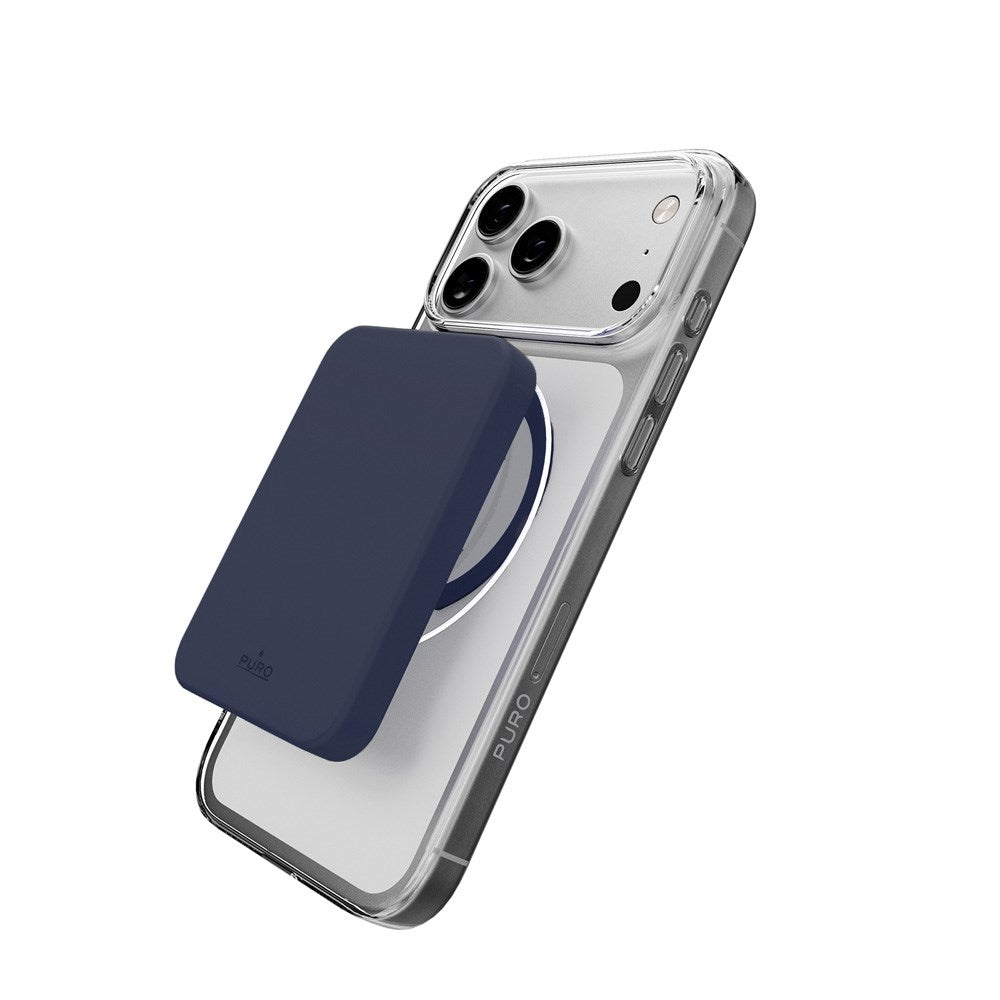 iPhone 17 Pro Max PURO LITE MAG Hybrid Deksel - MagSafe Kompatibel - Gjennomsiktig / Blå