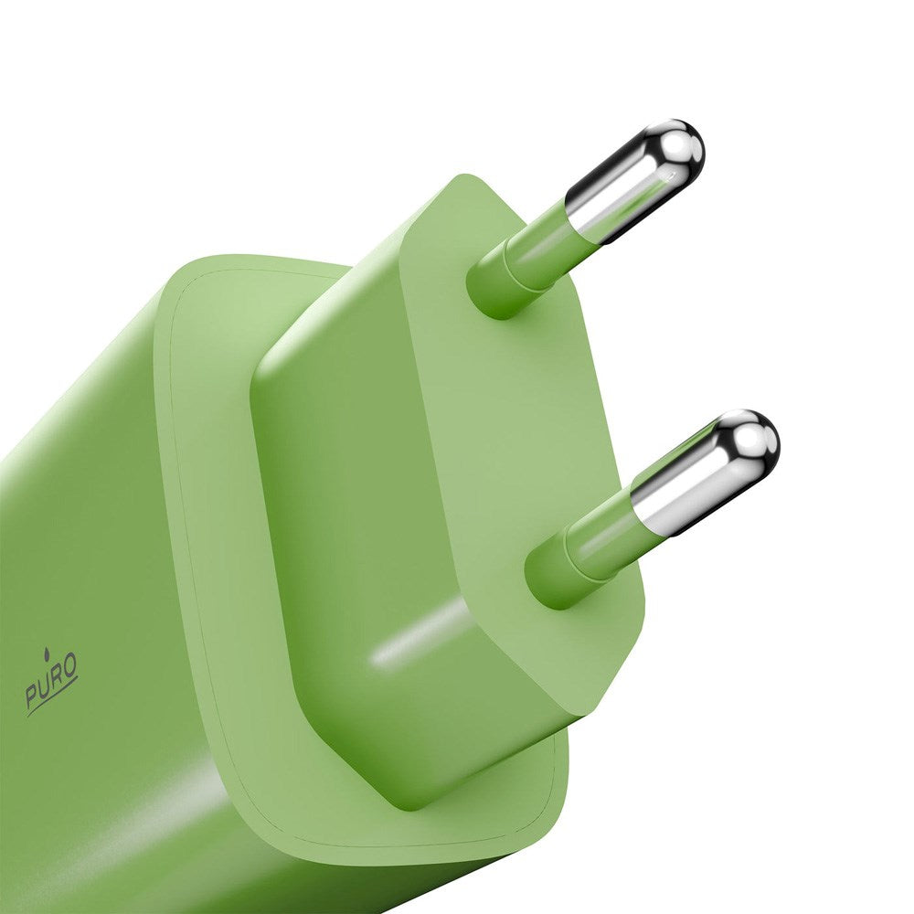 Puro Pro Lite Vegglader 30W med 1 x USB-C & Power Delivery - Grønn