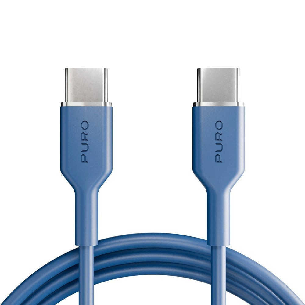 Puro ICON USB-C til USB-C-Kabel med 25W – 1,5m – Blå