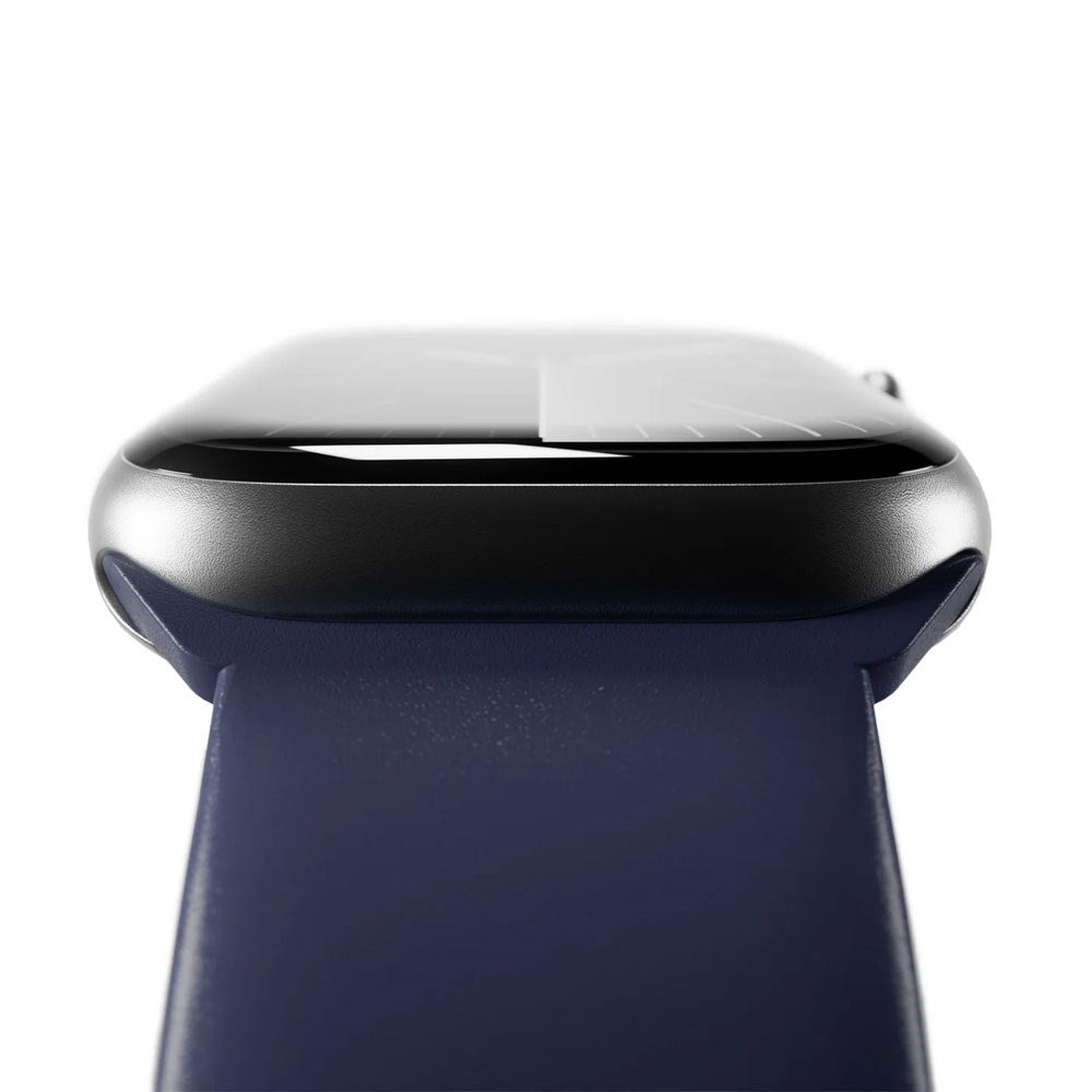 Apple Watch (42/44/SE/45/46/49mm) Puro ICON Silikon Klokkerem - Crown Blue