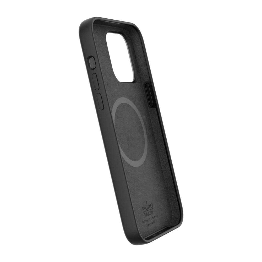 iPhone 14 Pro Max PURO ICON MAG Silikon Deksel - MagSafe Kompatibel - Svart