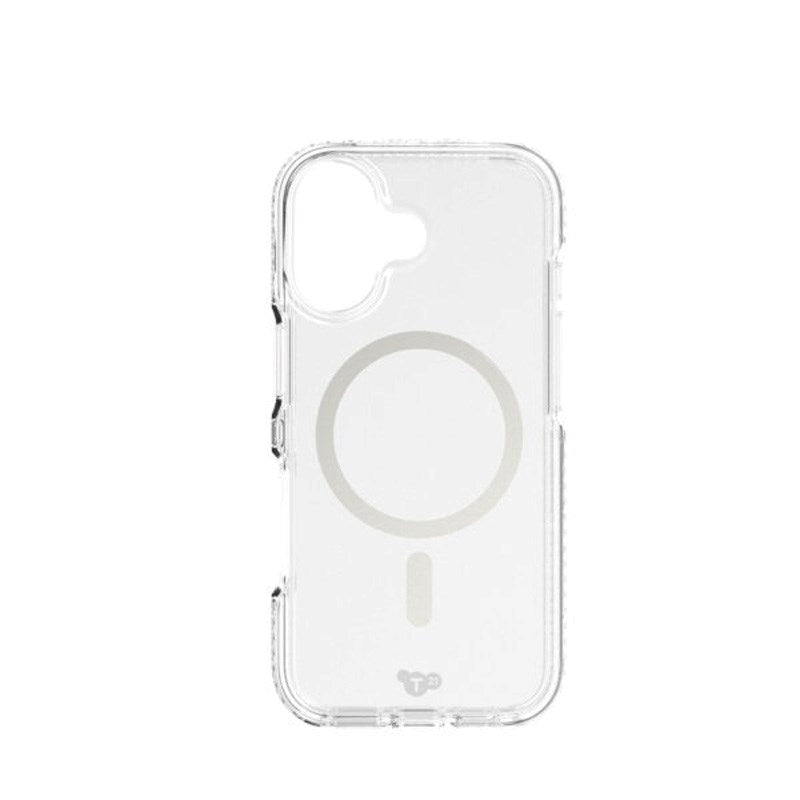 iPhone 17 Tech21 EVO Crystal Deksel - MagSafe Kompatibel - Gjennomsiktig / Sølv