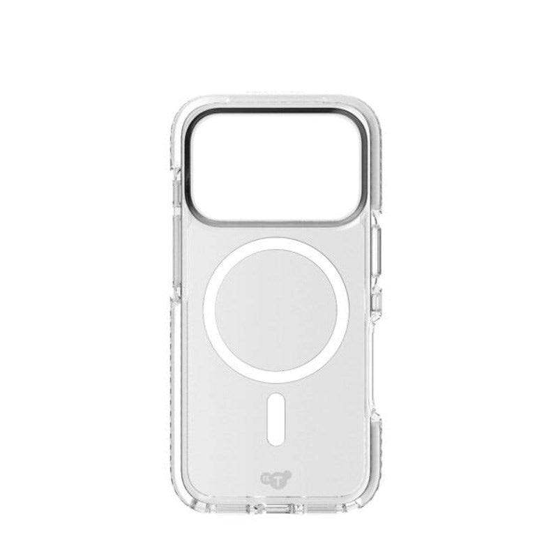 iPhone 17 Pro Tech21 EVO Crystal Deksel - MagSafe Kompatibel - Gjennomsiktig / Sølv