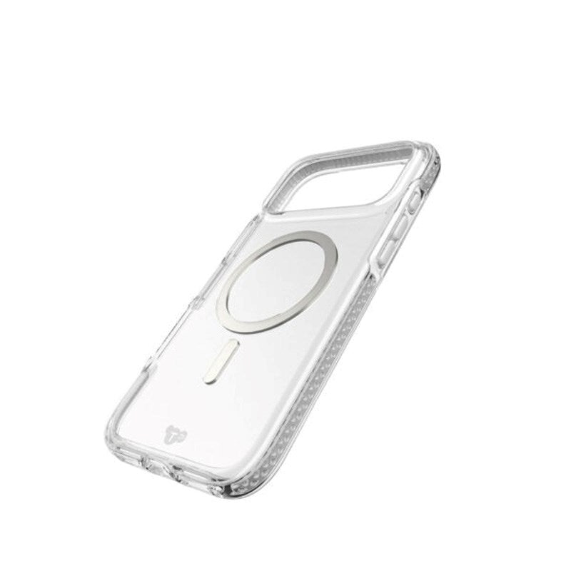 iPhone 17 Pro Max Tech21 EVO Crystal Deksel - MagSafe Kompatibel - Gjennomsiktig / Sølv