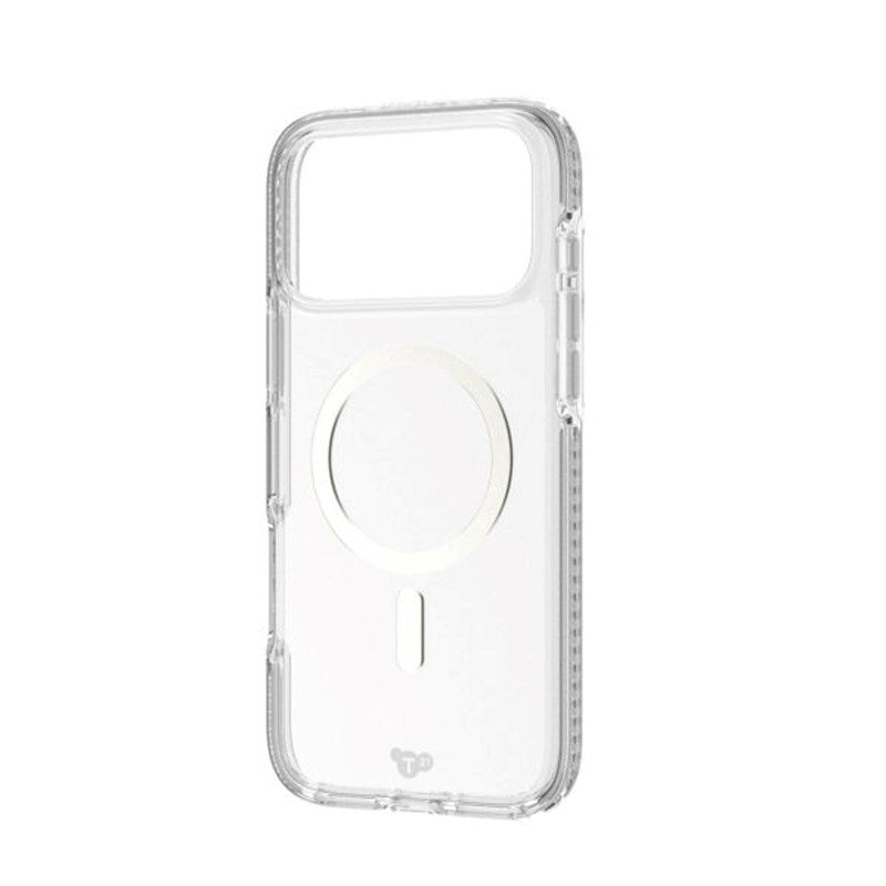 iPhone 17 Pro Max Tech21 EVO Crystal Deksel - MagSafe Kompatibel - Gjennomsiktig / Sølv