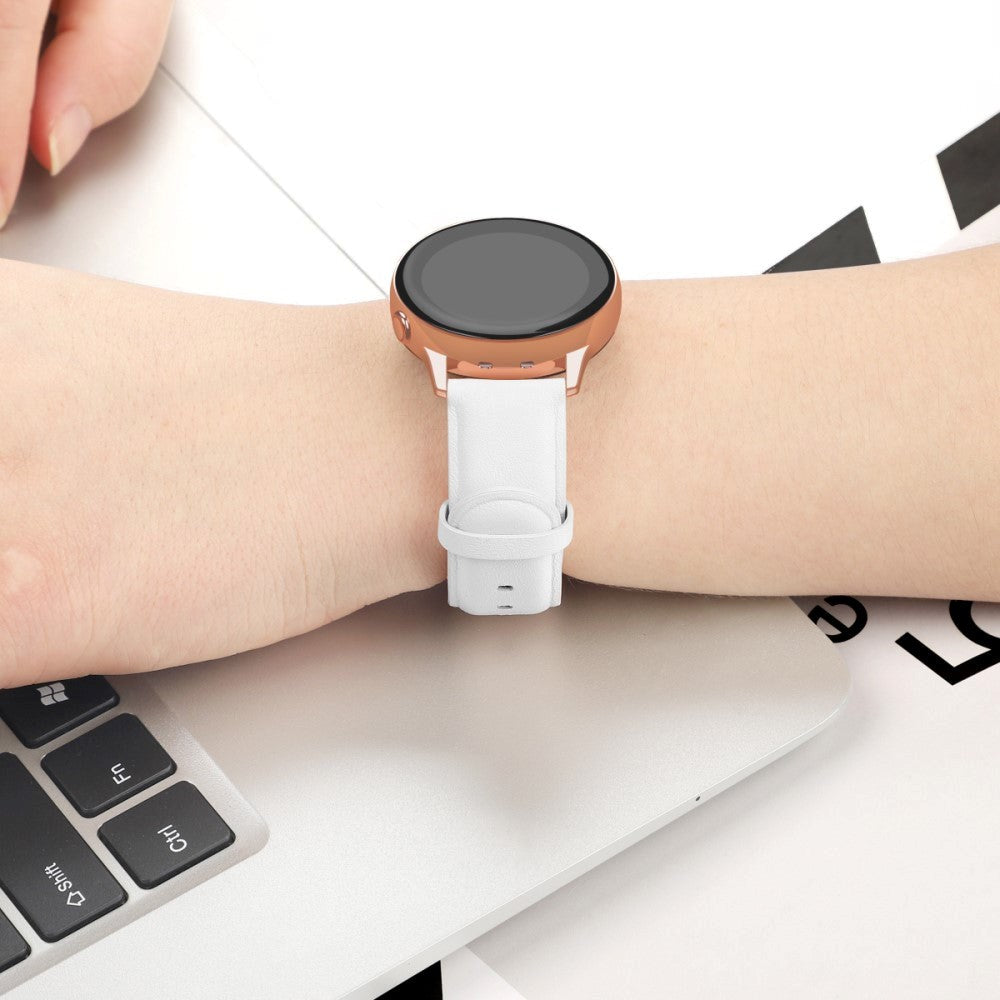 Universal Smartwatch Kunstskinn (20mm) - Hvit