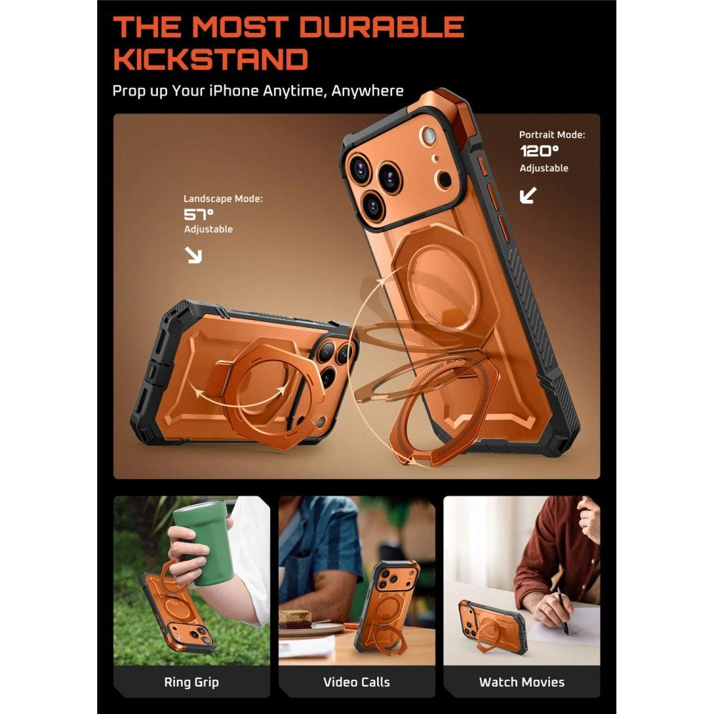 Supcase Unicorn Beetle iPhone 17 Pro Deksel – Magsafe - Orange