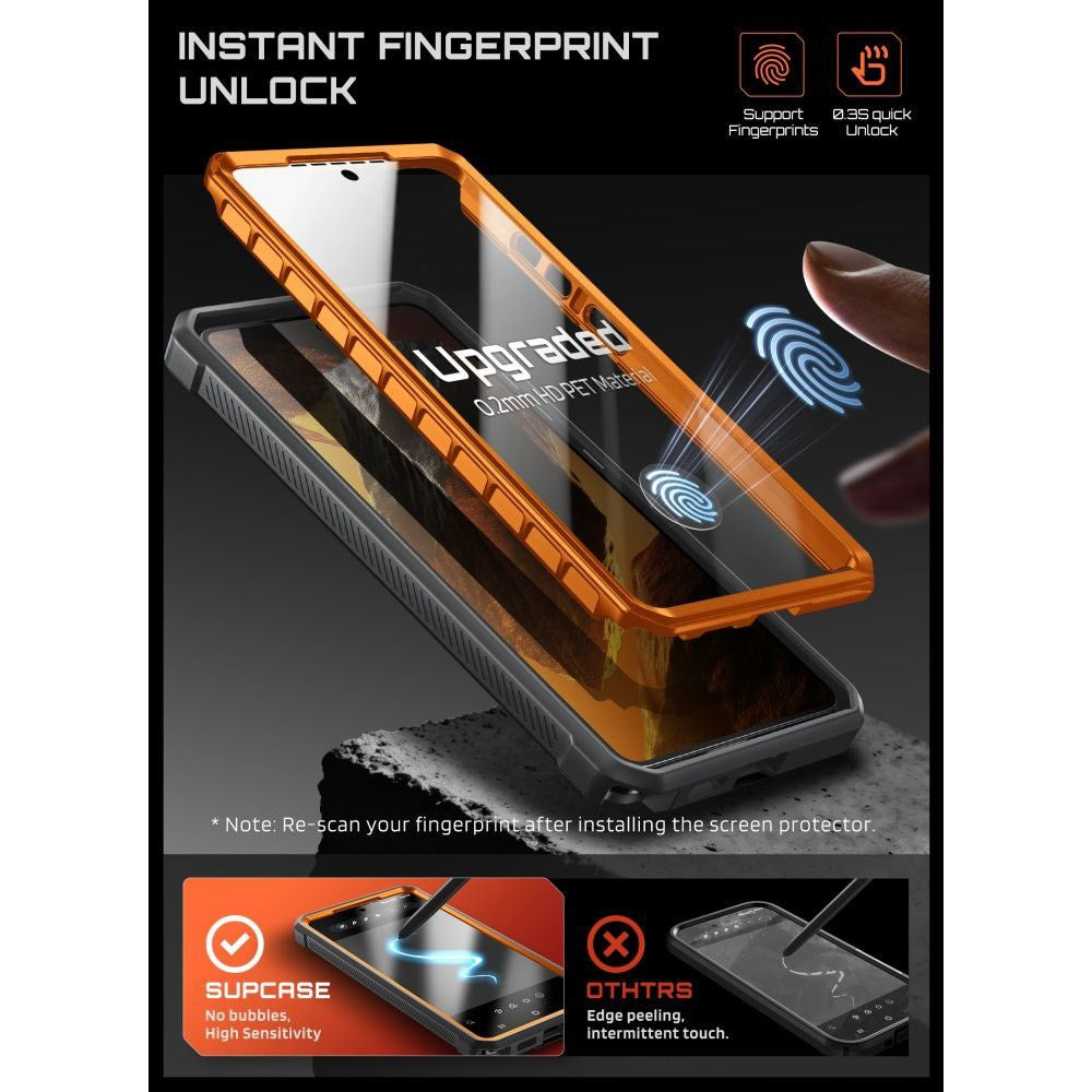 Samsung Galaxy S26 Ultra SUPCASE Unicorn Beetle Pro Mag Deksel m. 2x Front Ramme - MagSafe Kompatibel - Oransje