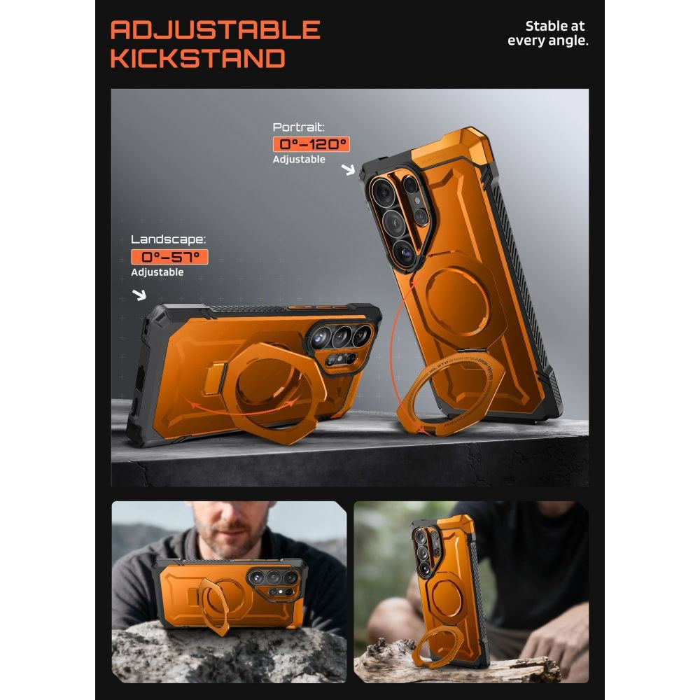 Samsung Galaxy S26 Ultra SUPCASE UB Grip Mag Deksel - MagSafe Kompatibel - Oransje