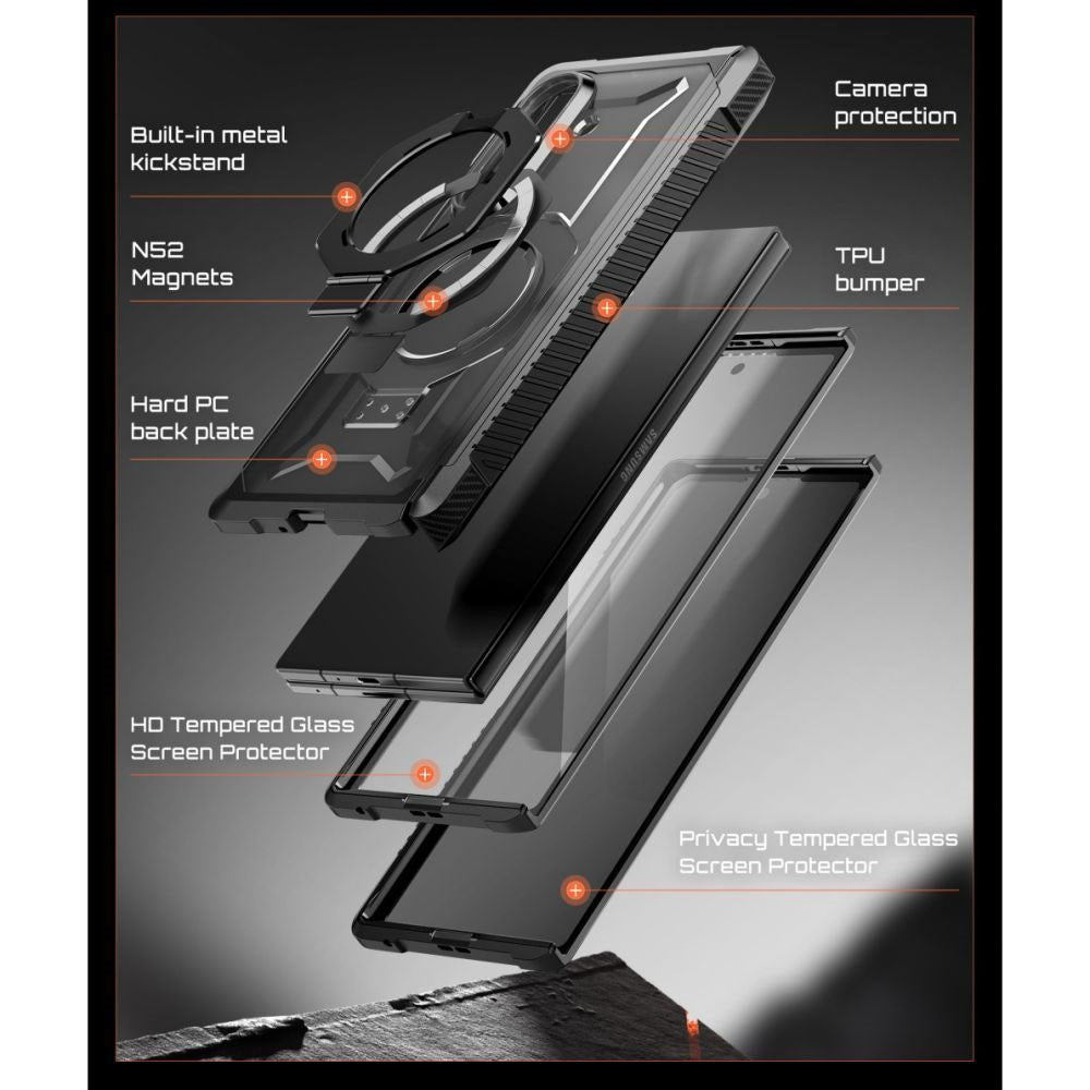 Samsung Galaxy Z Fold8 Ultra Supcase UB Grip Mag Deksel - MagSafe Kompatibel - Svart