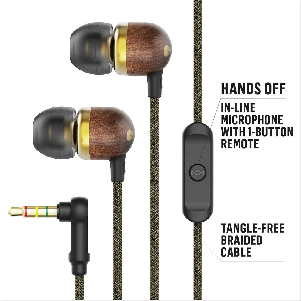 House of Marley Smile Jamaica Jackplugg In-Ear Hodetelefoner - Brass