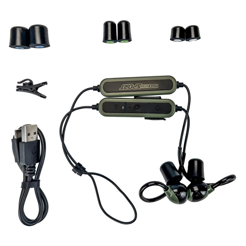 ISOtunes PRO Advance 2.0 Støydempende Hørselvern m. Bluetooth – Svart / Grønn