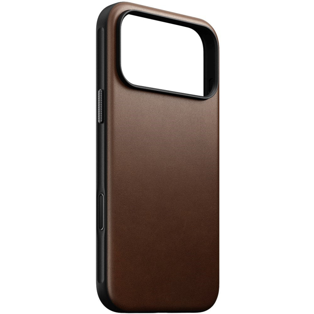 iPhone 18 Pro Max Nomad Modern Leather Case - MagSafe Kompatibel - Brown