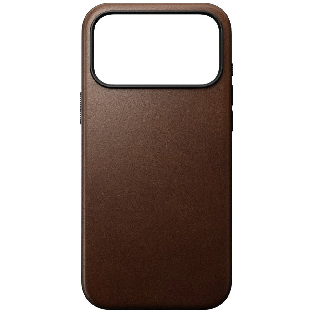 iPhone 18 Pro Nomad Modern Leather Case - MagSafe Kompatibel - Brown