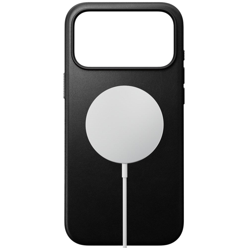 iPhone 18 Pro Max Nomad Modern Leather Case - MagSafe Kompatibel - Black
