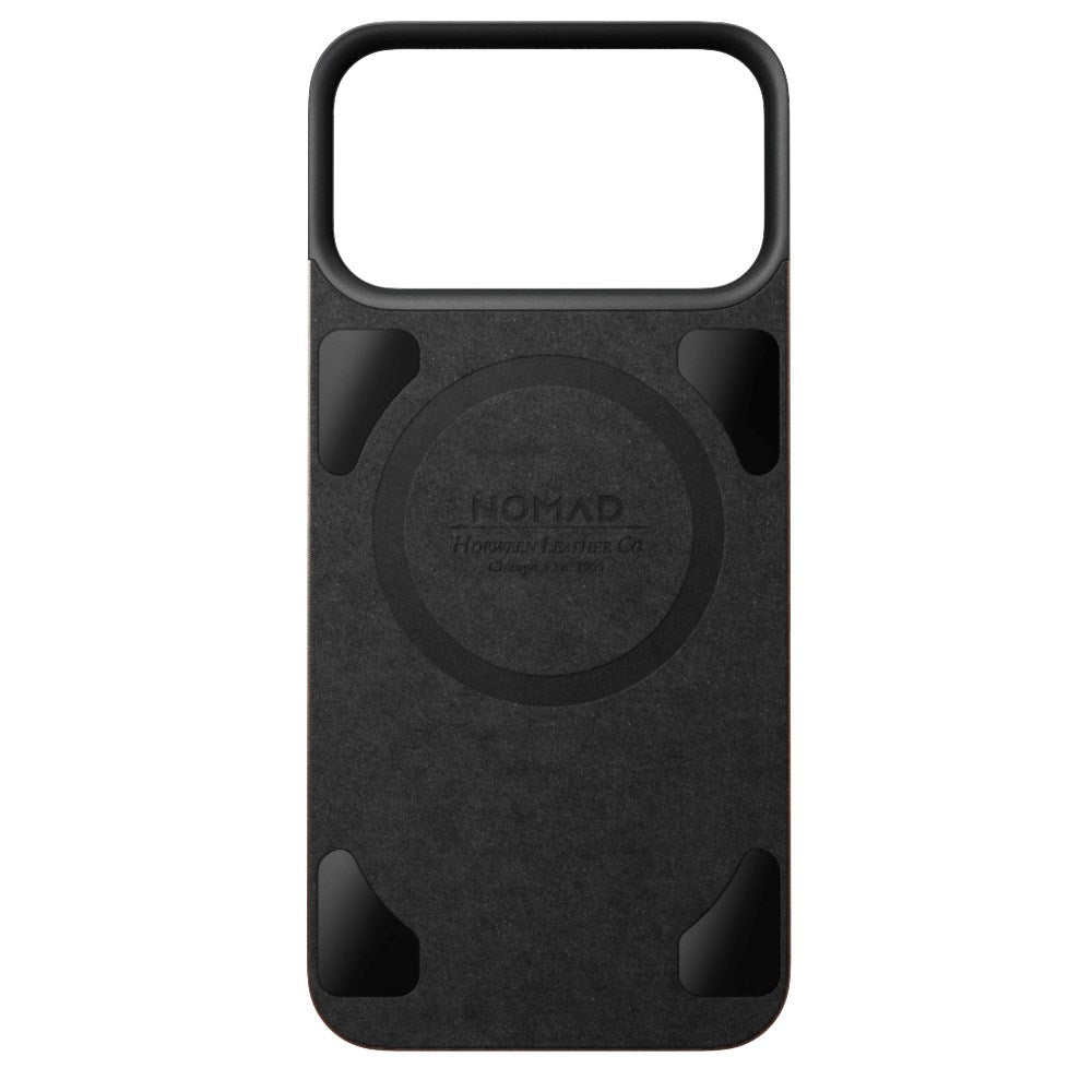 iPhone 18 Pro Max Nomad Magnetic Horween Leather Back Case - MagSafe Kompatibel - Rustic Brown