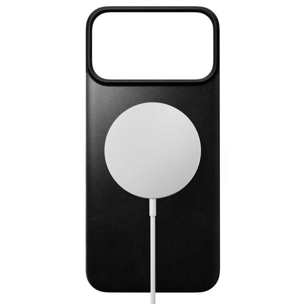 iPhone 18 Pro Nomad Magnetic Horween Leather Back Case - MagSafe Kompatibel - Black