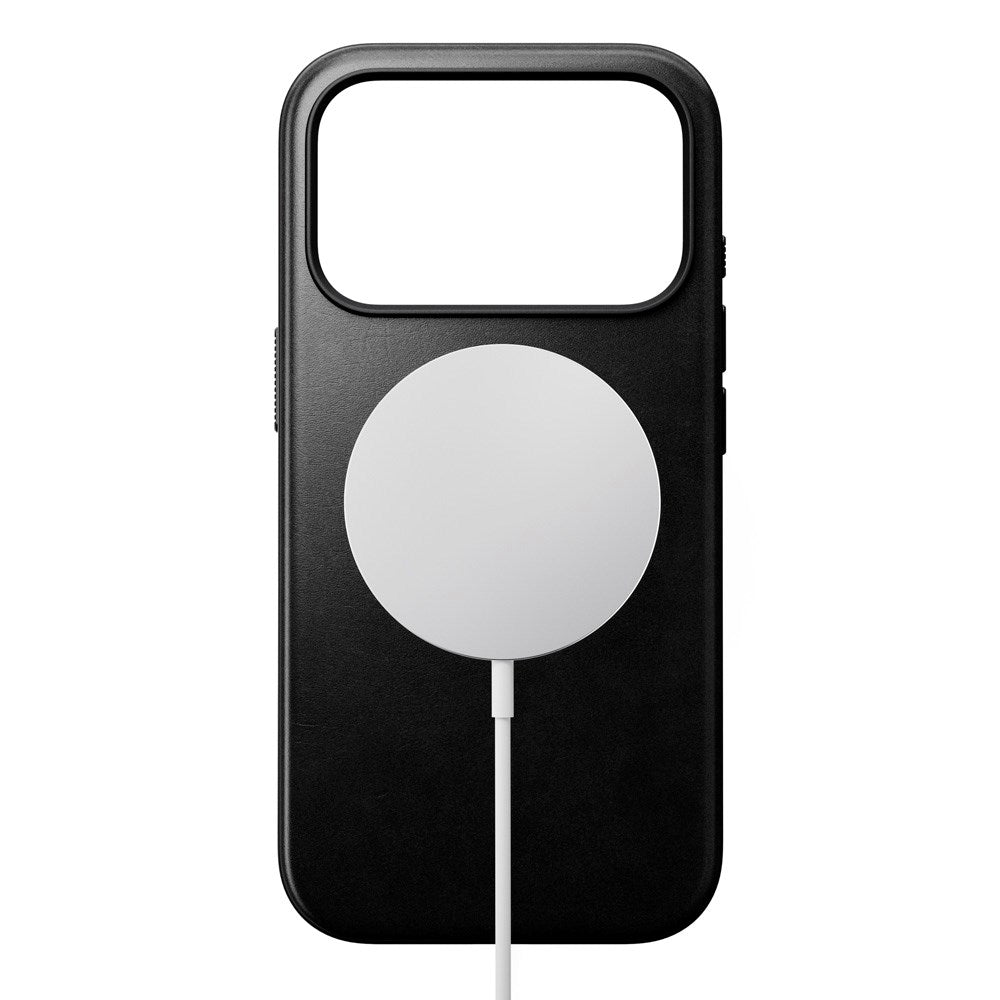 Nomad iPhone 17 Pro Modern Horween Leather Case - MagSafe Kompatibel - Black