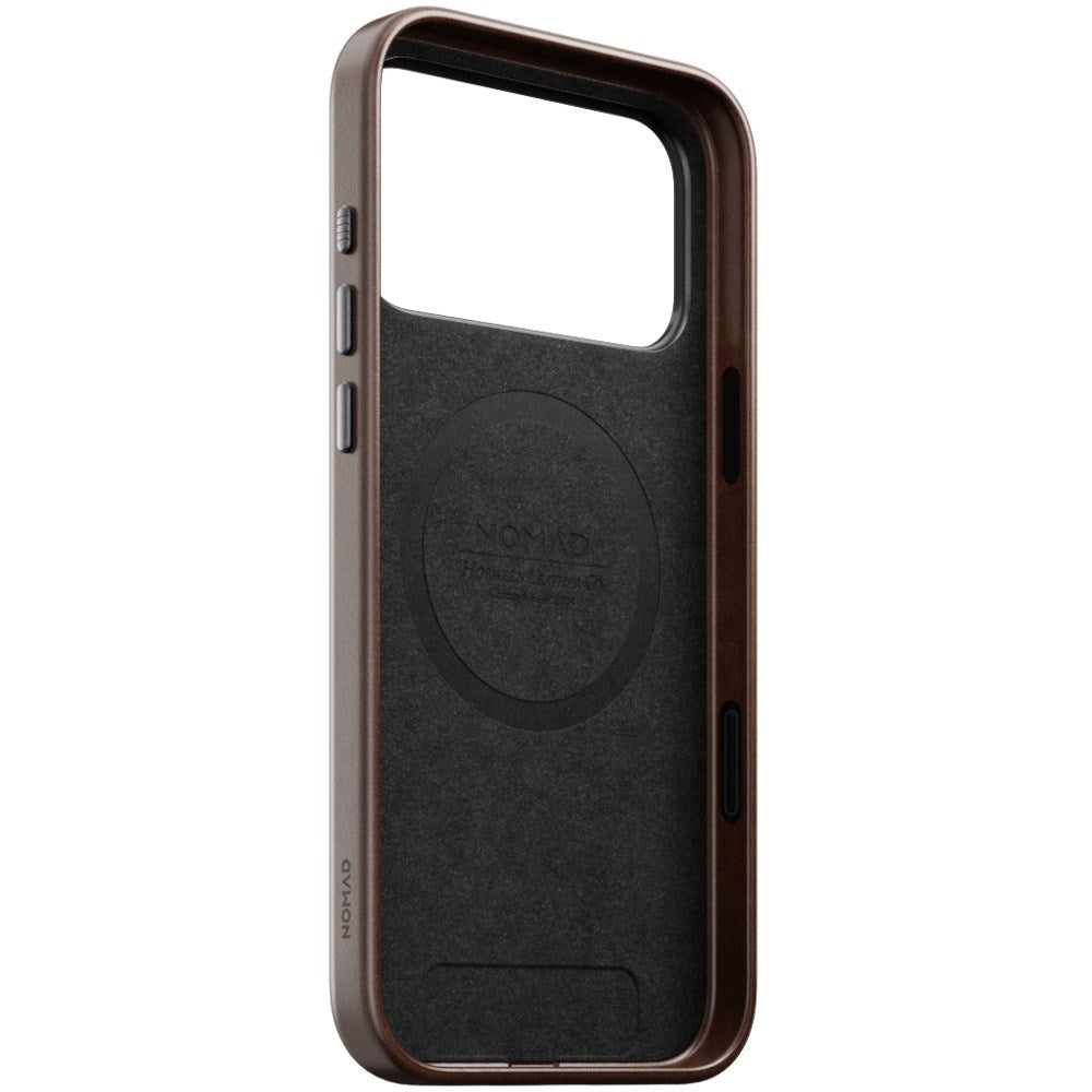 iPhone 18 Pro Nomad Traditional Horween Leather Case - MagSafe Kompatibel - Rustic Brown