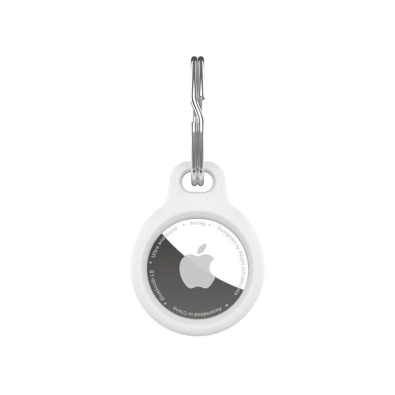 Fixed Silky Silikon Deksel til Apple AirTag 1. & 2. Gen. - Hvit