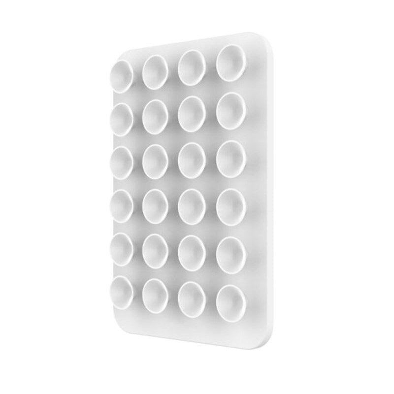 Fixed MagMate Mobilholder - Silikon Sugekopp - MagSafe Kompatibel - Hvit