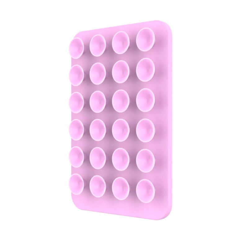 Fixed MagMate Mobilholder - Silikon Sugekopp - MagSafe Kompatibel - Rosa